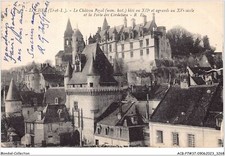 ACBP7-37-0593 - LOCHES - le château royal bâti au XVe siècle et la porte