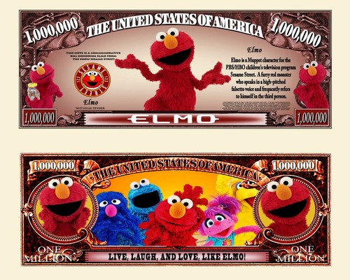 Elmo billet million dollar us - elmo!,
