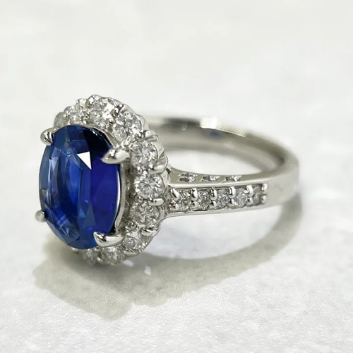 Bague saphir bleu - saphir, lanka