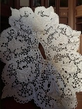 Ancien col dentelle vintage marque Ancienne accessoire rétro couture collection