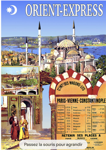 Affiche poster orient express - poster,