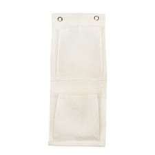 Range-courriers écru en coton 14x34 cm