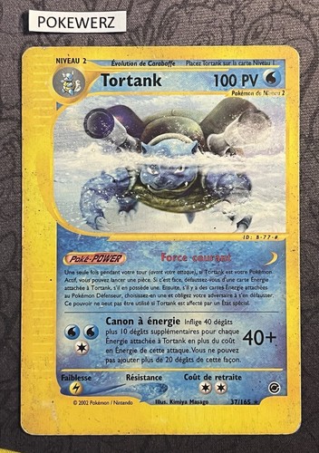 Carte pokémon tortank 165 - pokémon, 37/165