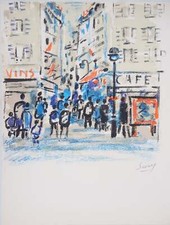 Robert SAVARY : Rue animée