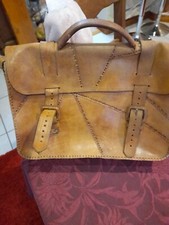 Sac Cartable Pur Cuir Marron