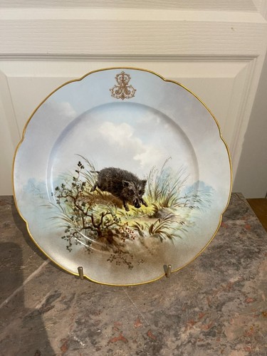 Ancienne assiette porcelaine - assiette,