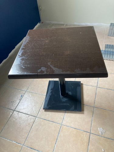 Table bistrot mdf - mdf, pied