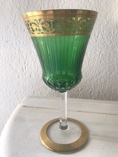 RARE VERRE À EAU MODÈLE THISTLE COULEUR VERTE ST LOUIS