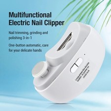 Coupe-ongle électrique avec lumière, automatique, pour adultes et bébés, ciseaux