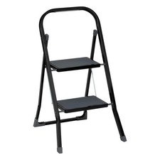 Escabeau 2 Marches en Métal 81cm Noir