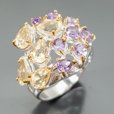 Bague fine art citrine