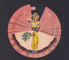 Ancienne  étiquette Fromage Suisse BN2020036 Femme Pop Up