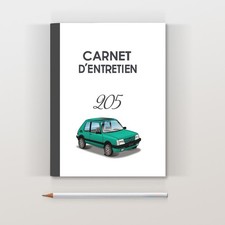 Carnet d'entretien Peugeot 205