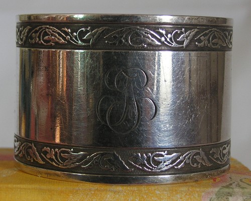 Rond serviette argent - de,