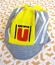 Casquette Cycliste Systeme U 80'S années 70'S Vintage vélo Cap retro