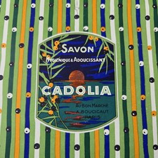 AU BON MARCHE Etiquette Savon Cadolia 1920 Parfum Ancien Antique Label Perfume