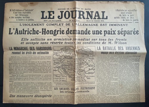 Journal octobre 1918 - le,
