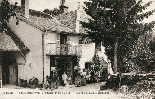 Carte villeneuve amont - villeneuve, d'amont