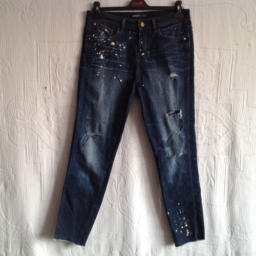 Zara pantalon jeans femme 40 - pantalon,