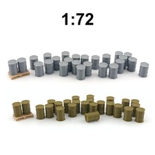 Lot 25 Barils Bidons Futs, 1/72 décor miniature maquette militaire