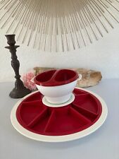 1024⚜️ Tupperware Plat Service Plateau Réception et Fondue Choco Avec Pics Neuf