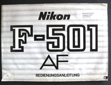 MODE D'EMPLOI / INSTRUCTIONS FOR USE - NIKON F-501 AF - EN LANGUE ALLEMANDE
