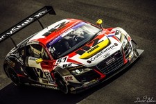 Photo originale 20*30 cm  AUDI R8 SEBASTIEN LOEB RACING FFST GT 2014 LE MANS