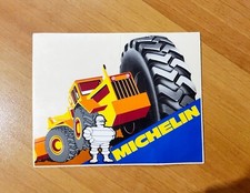 old Sticker Autocollant PNEU MICHELIN TRAVAUX  PUBLICS ORIGINAL vintage BIBENDUM