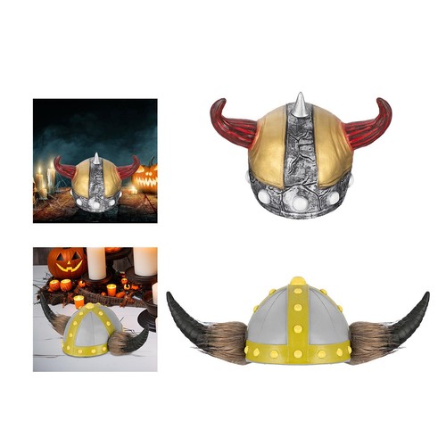 Casque viking avec - casque, cornes