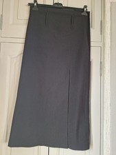 Jupe longue droite noire fendue - Mim - Taille 40