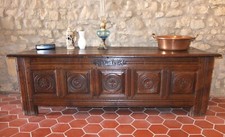 Rare ! Coffre 17e-18e siècle, Coffre de Lit Clos, Bretagne 