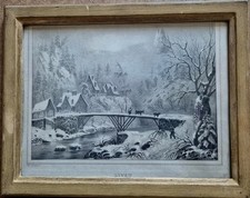 LIVET. Près du Bourg-d’Oisans (Isère). Lithographie sous verre Victor  Cassien -