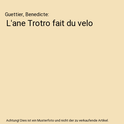 Ane trotro fait - l'ane,
