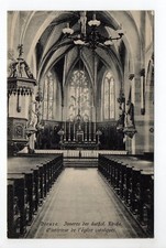 DIEUZE DUSS Moselle CPA 57 l'intérieur de l'église catholique
