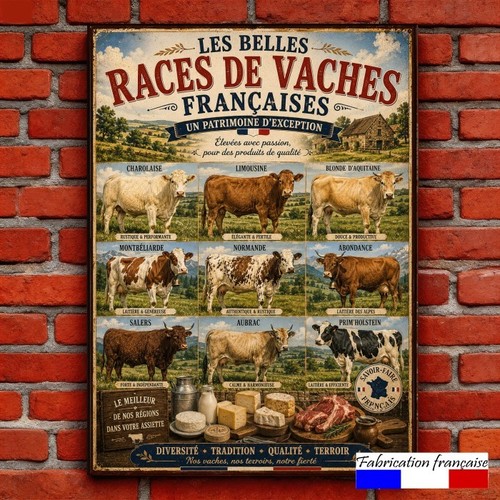 Plaque métal vintage - , les