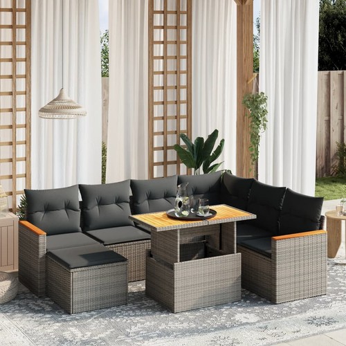 Salon jardin avec - salon, coussins