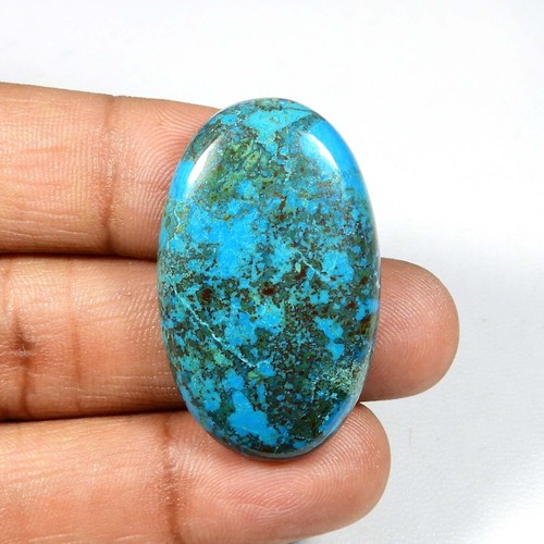 Cabochon shattuckite bleu vert