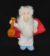Doudou peluche druide PANORAMIX ASTERIX LIDL cape rouge 20 cm NEUF