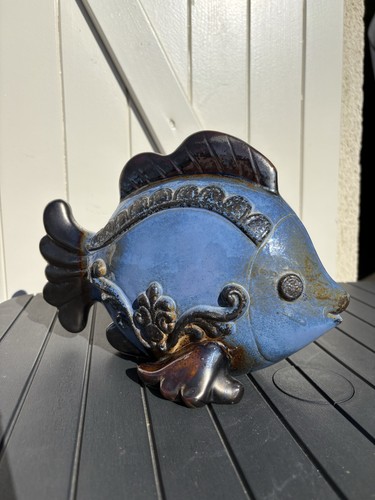 Poisson clown ceramique - , bleu