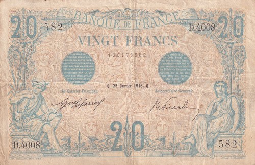 France francs bleu - bleu,