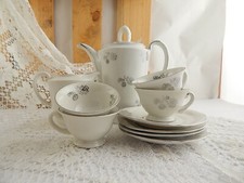 Ancien Service À Café En Porcelaine Argent Mitterteich Bavaria Zone Us Années 40