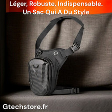 Sacoche De Jambe Étanche Et Durable Pour Motard, Vélo, Sac À Bandoulière Durable