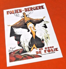 Années 1980 Affiche Folies-Bergère Un coup de folie Léo Fontan Paul Saltenhammer
