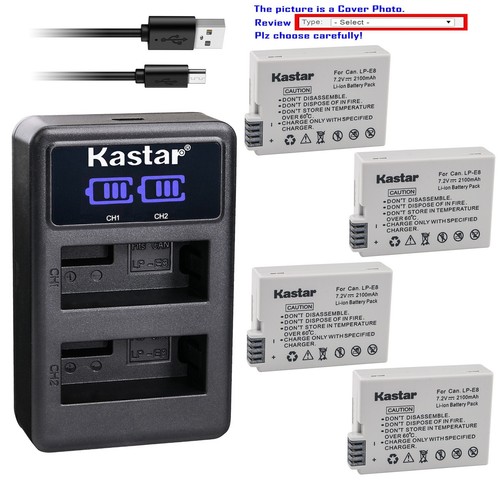 Kastar battery lcd dual - battery,