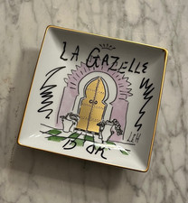 Rare vide-poche Ginori "La Gazelle d'Or" par Luke Edward Hall. Parfait état.