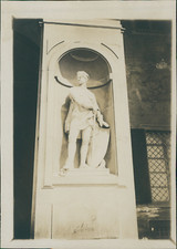 Italia, Firenze, Statua di Farinata degli Uberti  Vintage citrate print. Photo l