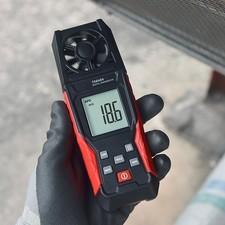 Anémomètre numérique portable compteur de vitesse de l'air avec capteur de te