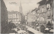 CPA LIMOGES (87) PLACE DES BANCS - MARCHE - BELLE ANIMATION