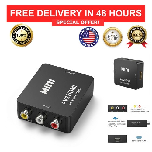 Convertisseur rca vers - vers, hdmi