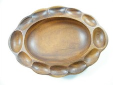 MONKEY POD DEVILED EGG DISH /
